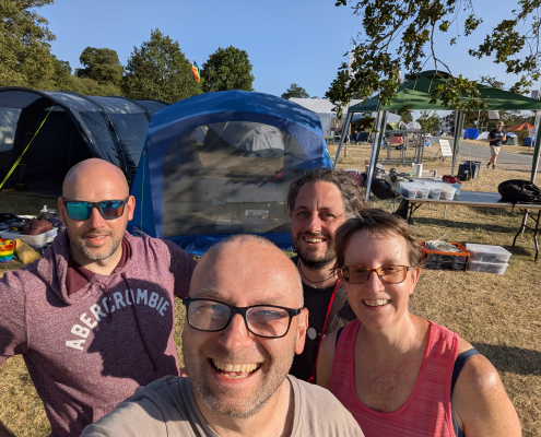 employees and friends of Dogsbody Technology Ltd. have decamped to a field to attend Electromagnetic Field (EMF Camp). Employees and friends of Dogsbody Technology Ltd. have decamped to a field to attend Electromagnetic Field (EMF Camp).