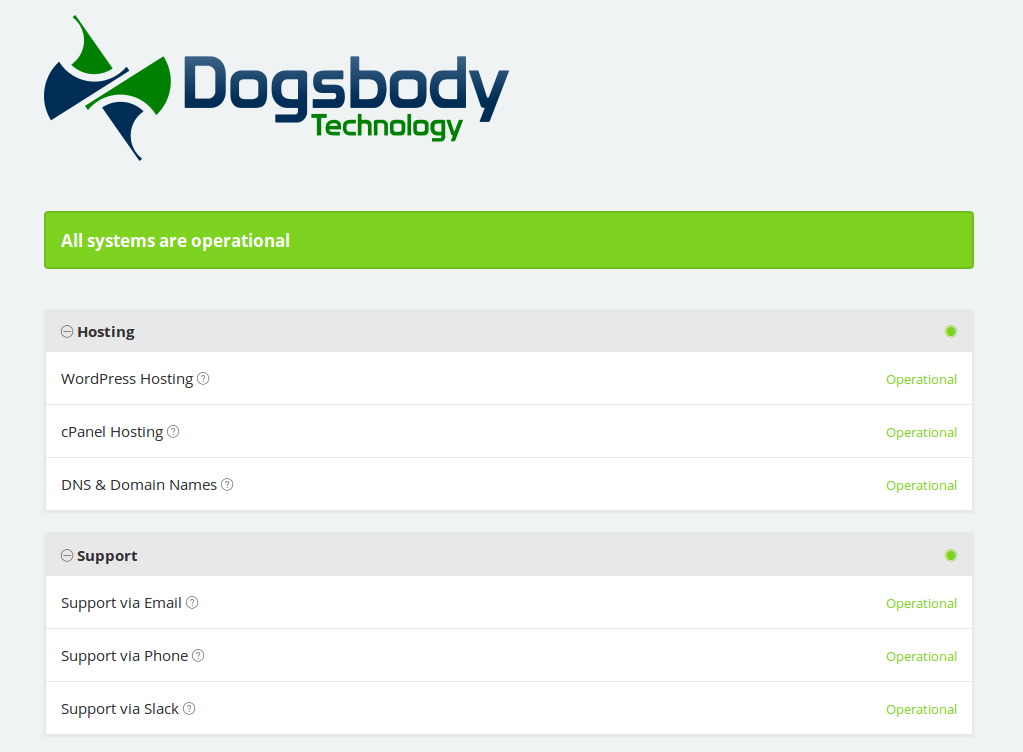 Image of Dogsbody Technology Status Page