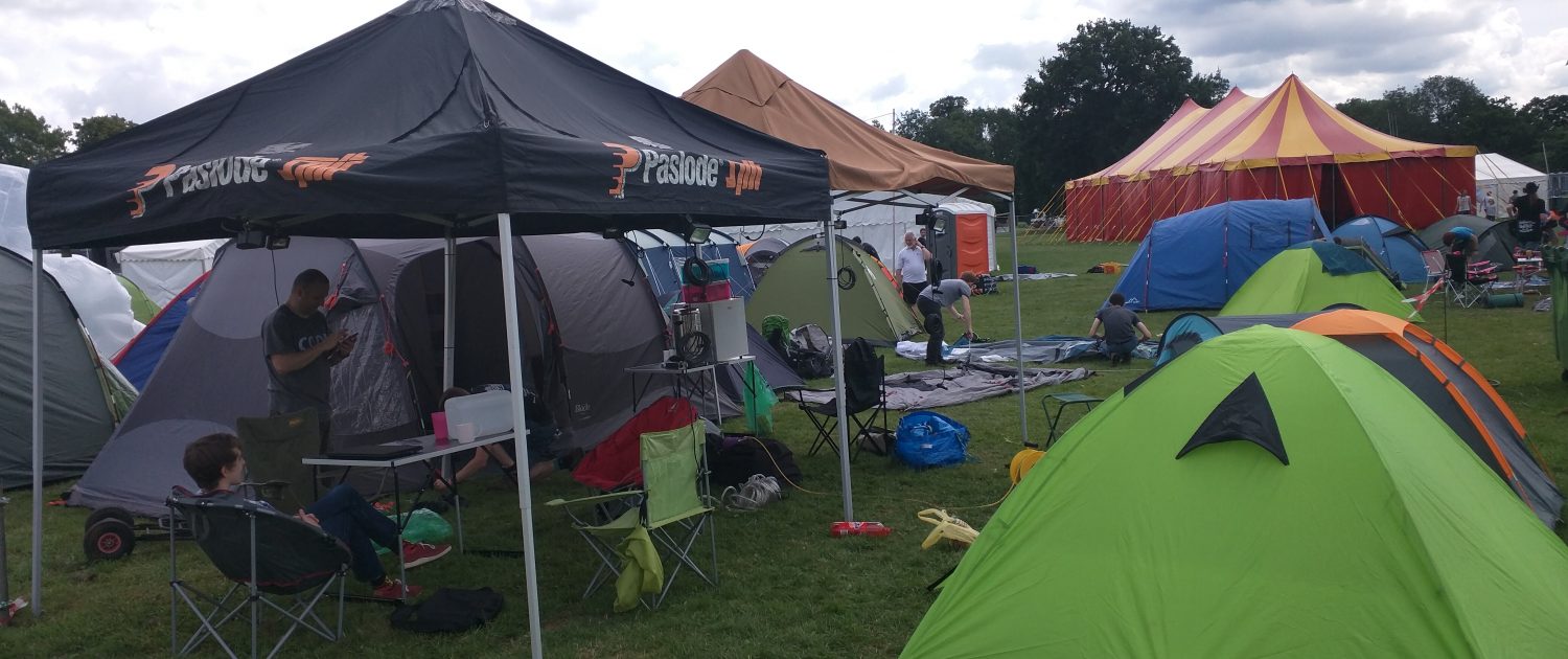 The Dogsbody Technology camp site at EMF 2016