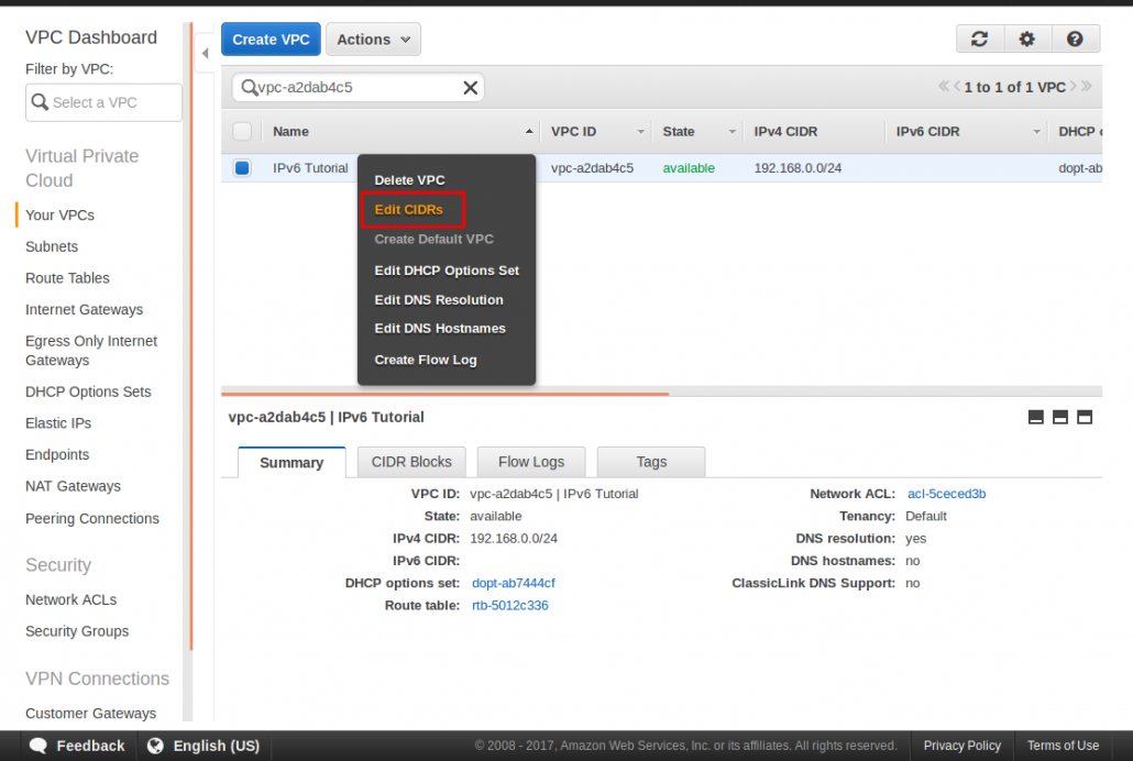 Setting up IPv6 in your AWS VPC - Dogsbody Technology